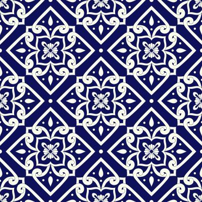 Ordinary Blue Patterned Kitchen Tiles