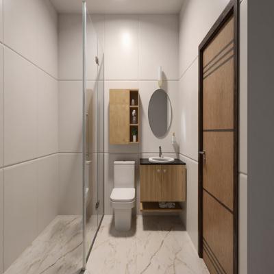 Wood Toned Contemporary Bathroom Design
