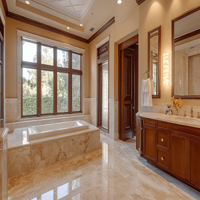 Low-Maintenance Modern Marble Floor Tiles Design