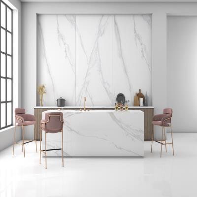 Opulent and Large White Kitchen Tiles