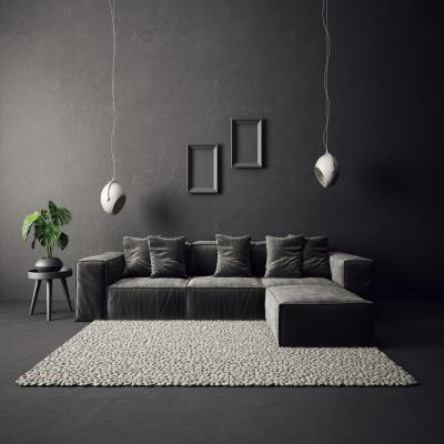 Modern Grey Dark Living Room