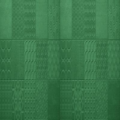 Functional Green Patterned Kitchen Tiles