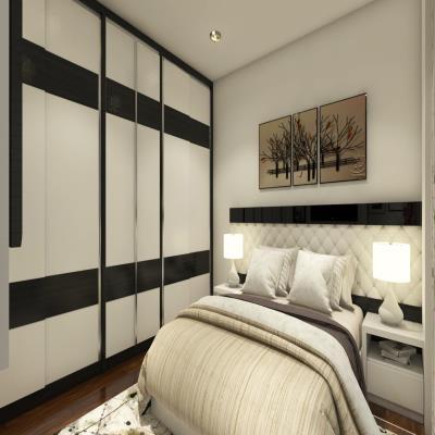 Master Bedroom Design with a Sliding Wardrobe