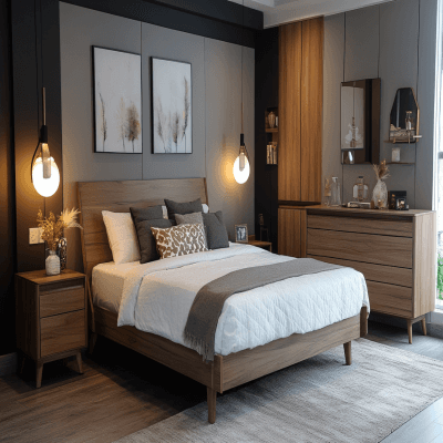 Modern Grey Wall Paint Design For Timeless Bedrooms