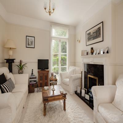 Eyecatching Modern Victorian Living Room