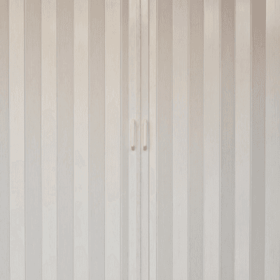 White PVC Wardrobe Doors