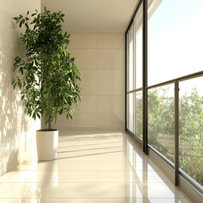 Modern Beige Ceramic Tiles With A Glossy Finish