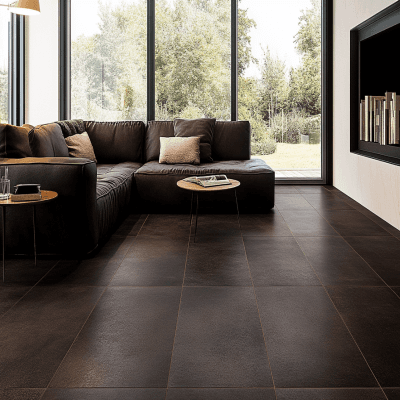 Modern Brown Floor Tiles Design With A Matte Finish