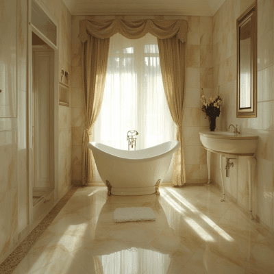 Contemporary Beige Floor Tiles Design