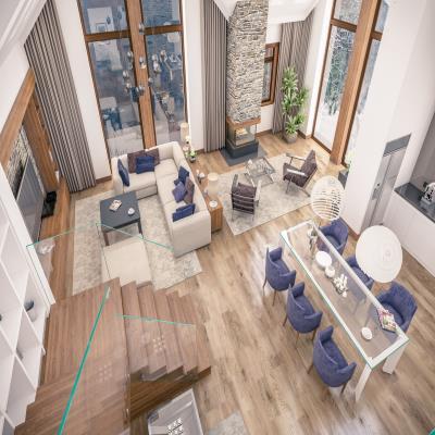 Living Room and Dining Room Combined