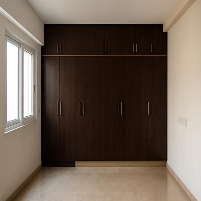Floor to Ceiling Dark Wood Wardrobe
