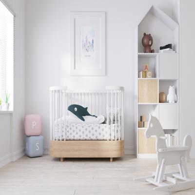 Boys Kids Room Design in White
