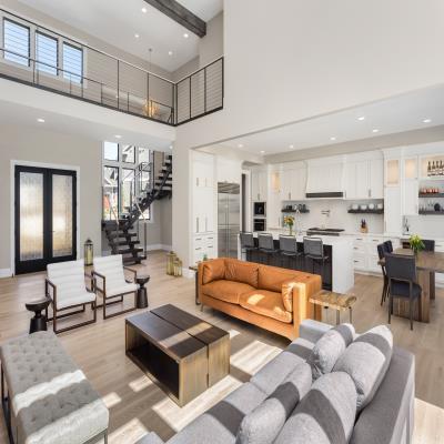 Kitchen Living Room in a Huge Layout