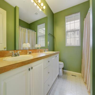 Elegant Pistachio Bathroom Design
