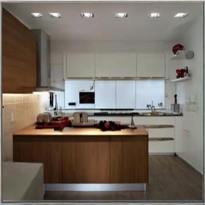 Scandinavian Small Kitchen False Ceiling Design