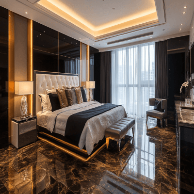 Modern Marble Floor Tiles Design With A Glossy Finish