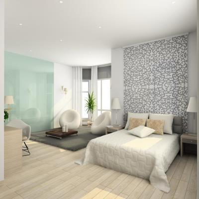 Spacious Luxury Master Bedroom Design