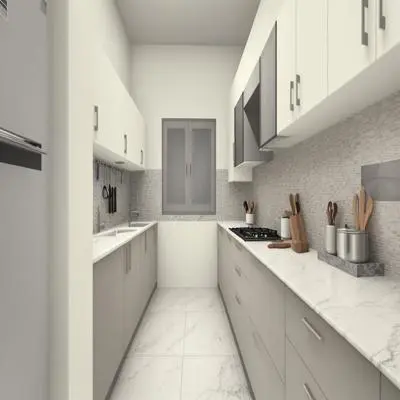 Scandinavian Parallel Modular Kitchen