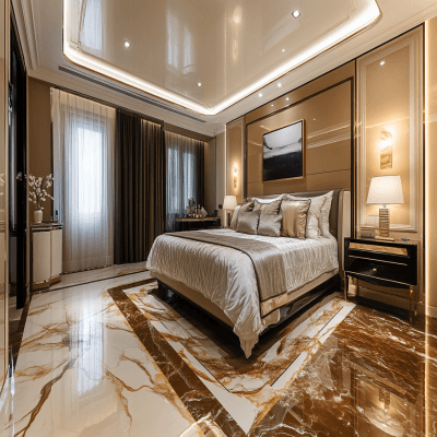 Ceramic Floor Tiles Design With A Glossy Finish