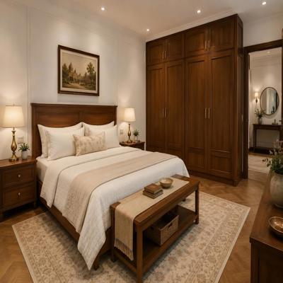 Classic Wood And White Bedroom Design