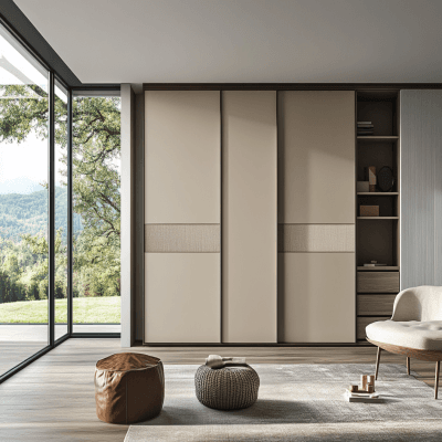 Contemporary 3-Door Sliding Wardrobe Design