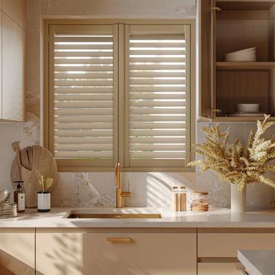 Modern Beige Window Design For Kitchens