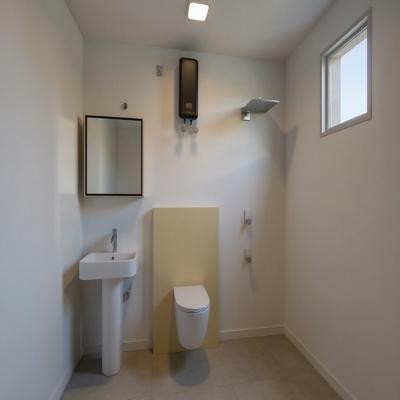 Industrial Minimalist Utility Bathroom