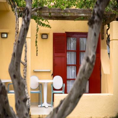 Cosy Vibrant Yellow Balcony Design