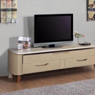 Classic TV Unit Design in Beige Laminate