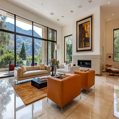 Contemporary Square-Shaped Floor Tiles Design With A Glossy Finish