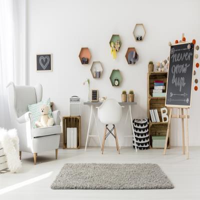 Creative Modern Kids Room Design with a Blackboard