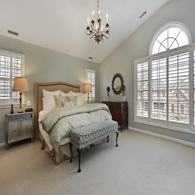 Master Bedroom Design with Carpet