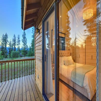 Elegant Balcony Design with Glass Sliding Doors