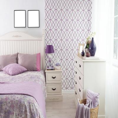 Master Bedroom Design with Wallpaper