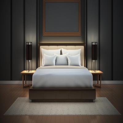 Master Bedroom Simple with a Dark Tone