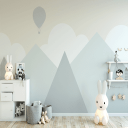 Kids Room Wallpaper with Pastel Colours