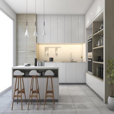 PVC Modular Kitchen with a Sleek Finish