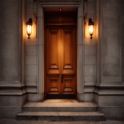 Classic Swing Door Design in Matte Finish for Entrances