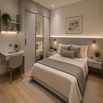 Compact Sized Modern Style Master Bedroom