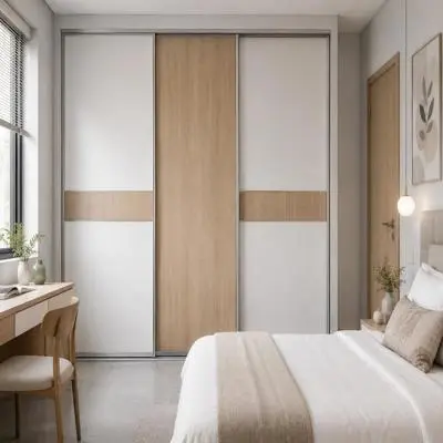 Contemporary 3 Door Sliding Wardrobe Design