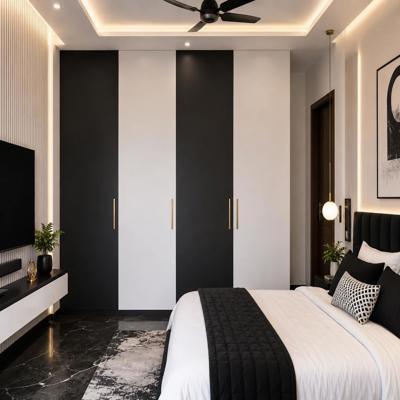 Contemporary Black And White Wardrobe Design