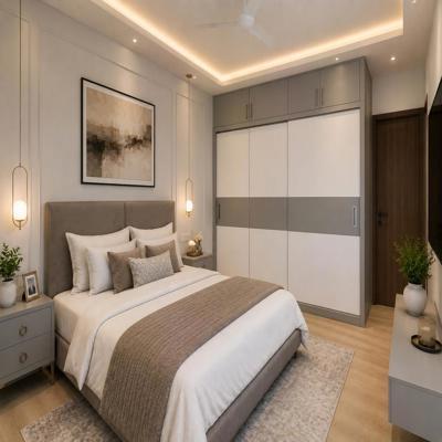 Contemporary Master Bedroom Design With King Size Bed