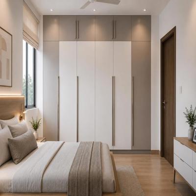 Contemporary Wardrobe Design Idea With Loft And Long Handles
