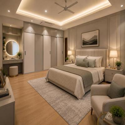 Convenient And Spacious Modern Master Bedroom Design