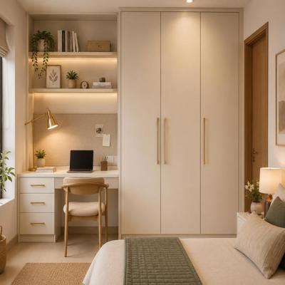 Cream Coloured Wardrobe with Study
