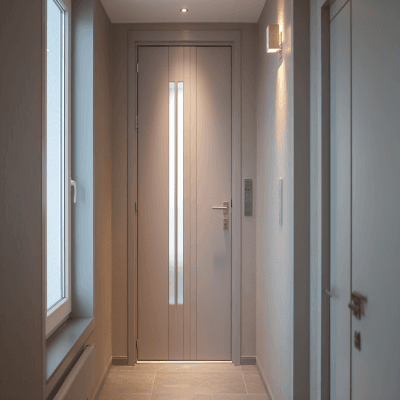 Matte Contemporary Single Door for Entrances