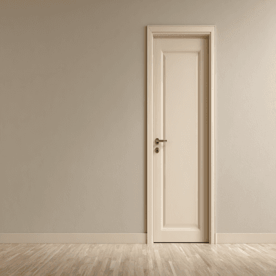 Minimal Door Design with Matte Finish for Bedrooms or Entryways