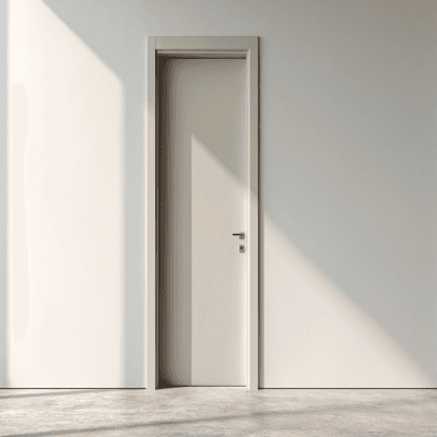 Minimal Matte-Finish Swing Single Door Design