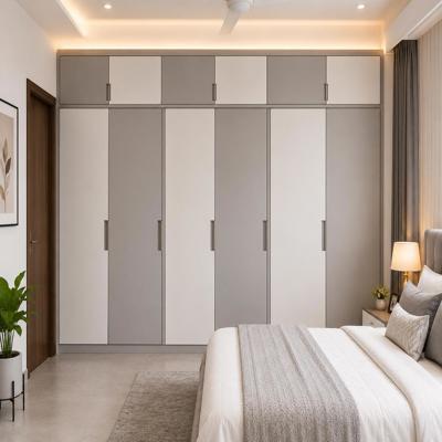 Modern 5 Door Wardrobe Design With Loft Storage