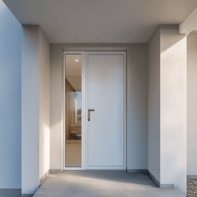 Modern Matte Swing Single Door Design for Entrances